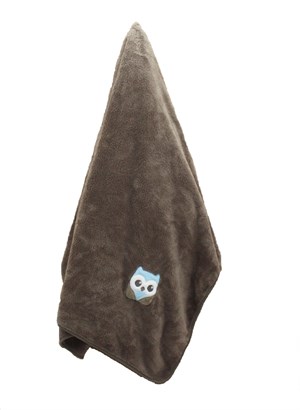 Baykuş Nakışlı Welsoft Bebek Battaniyesi 75*100 cm