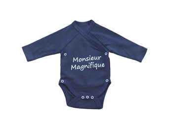 Monsieur Magnifique Yenidoğan Erkek Bebek Çıtçıtlı Body