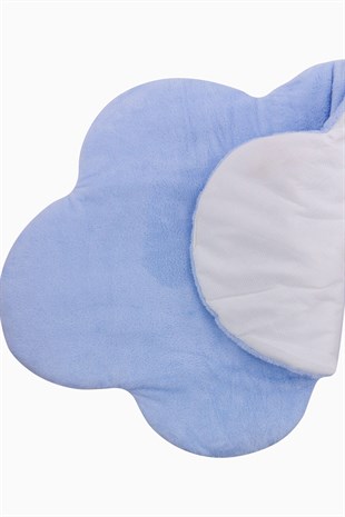 Bebek Oyun Minderi Bulut Emekleme Minderi Oyun Matı 75x95x5 cm Mavi Uygun Bebe