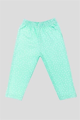 Pijama Takımı Boumini Bebek ve Çocuk Pijaması Üçgenler Mint Boumini