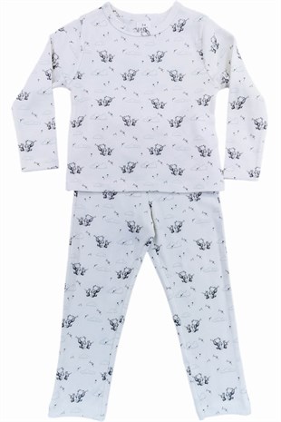 Pijama Takımı Winnie Çocuk Pijama Takımı %100 Pamuklu Uygun Bebe