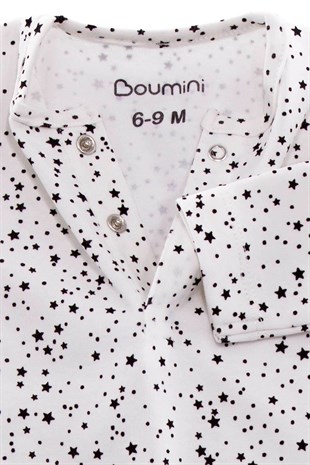 Tulum Boumini Bebek Uzun Kollu Çıtçıtlı Tulum Yıldız Tozu Boumini