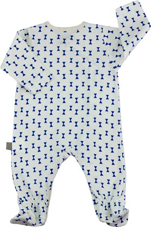 Tulum Boumini Yeni Doğan Patikli Bebek Tulumu 0-6 ay Papyonlu Bebek Boumini